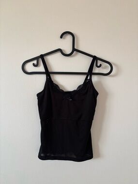 twik Black Lace Trim Camisole Tank
